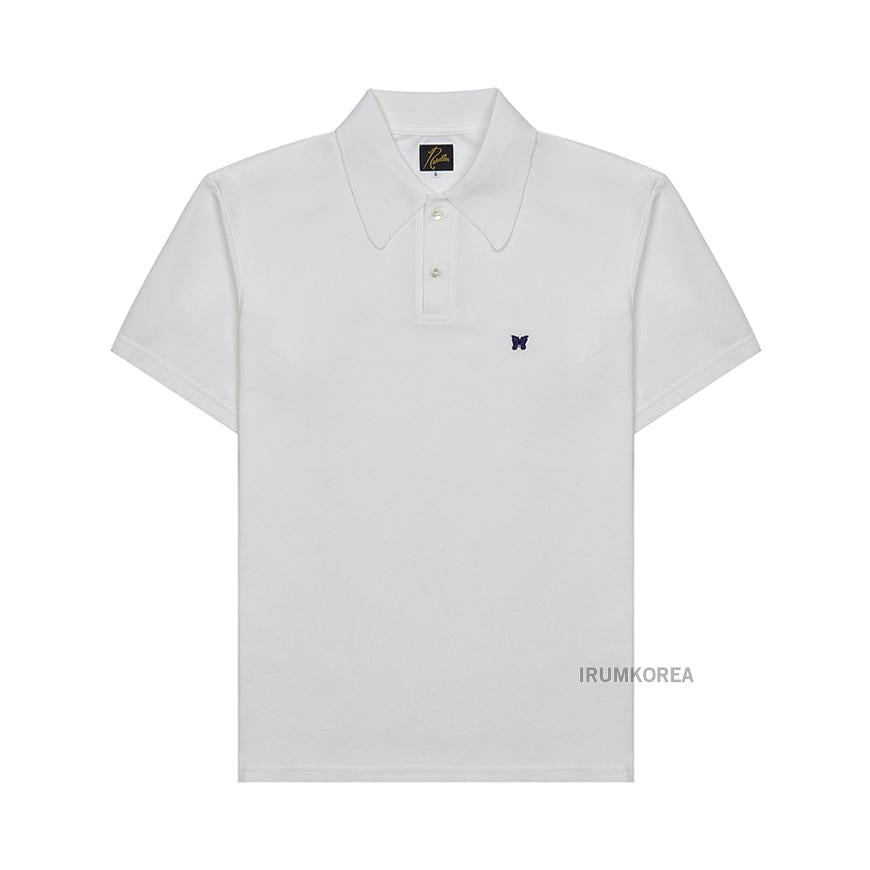 NEEDLES Men’s Poly Pique T-Shirt QV352A WHITE