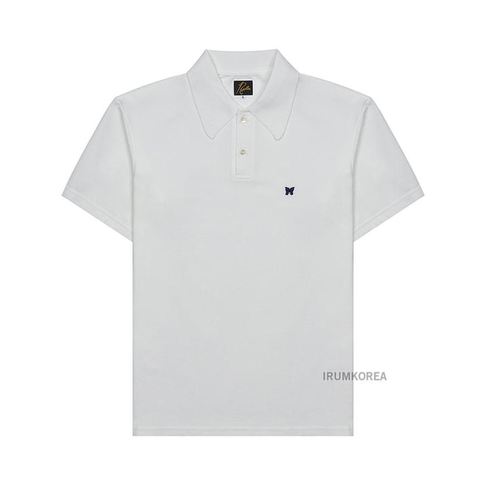 NEEDLES Men’s Poly Pique T-Shirt QV352A WHITE