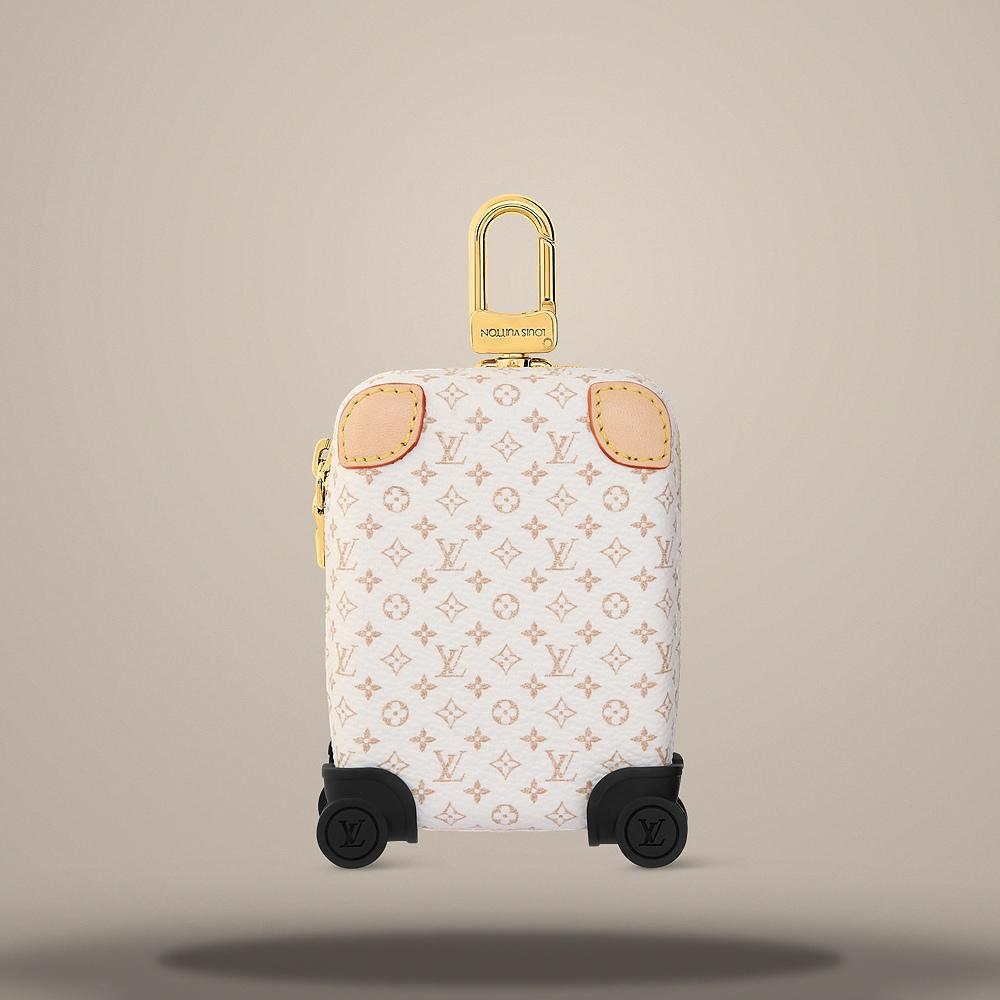 Louis Vuitton Dune Beige Horizon AirPods Case & Bag Charm Keyring M03825