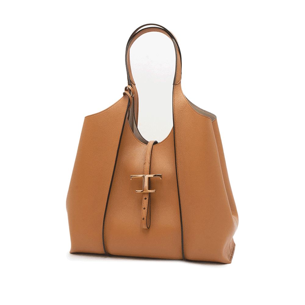 Tods Timeless Medium Leather Shoulder Bag Saffron Yellow Sh XBWTSBA0300 Q8E S410