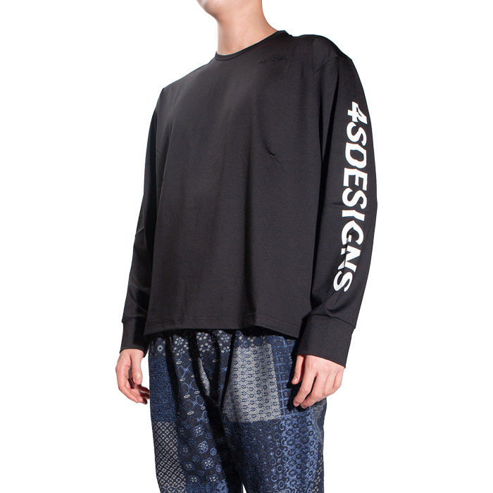 4SDESIGNS Men's Logo Polyamide Long Sleeve T-Shirt 460 L0940 90