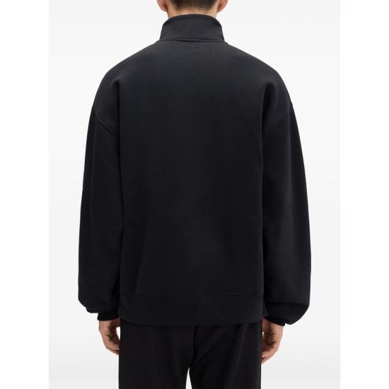 JACQUEMUS Black Cotton Hooded Sweatshirt AJ00174990 BLACK DOM