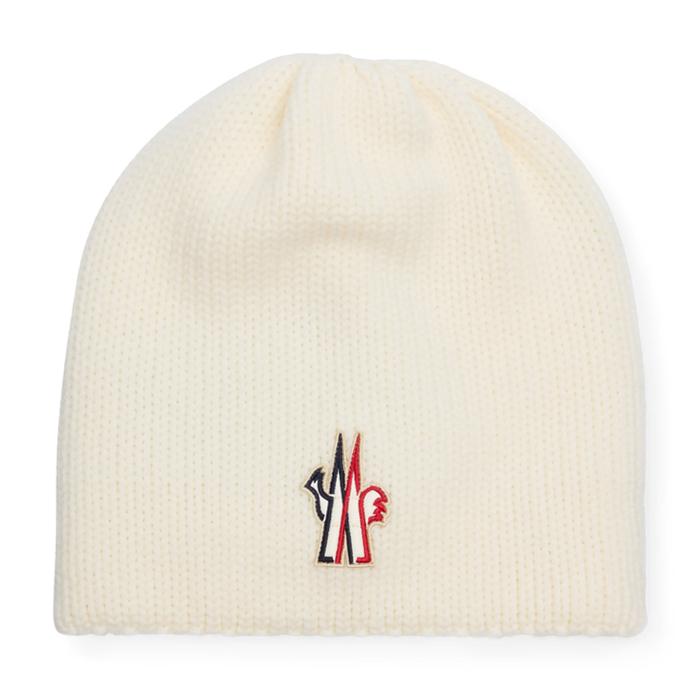 Moncler Grenoble Wool Beanie White Men's