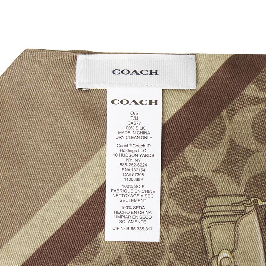 Coach Women’s Skinny Silk Scarf CAS77 TN2