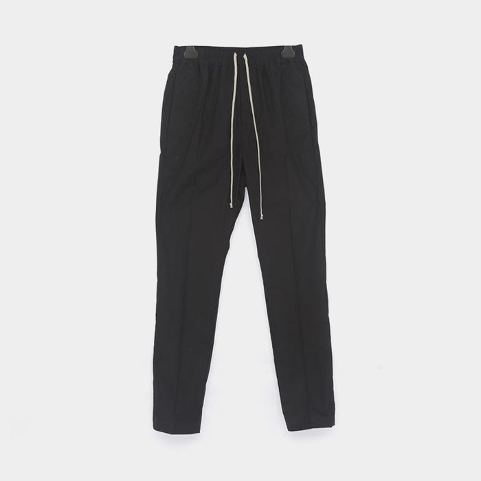 Rick Owens Drawstring Slim Long Drop-Crotch Men's Pants RU01E5390 P 09