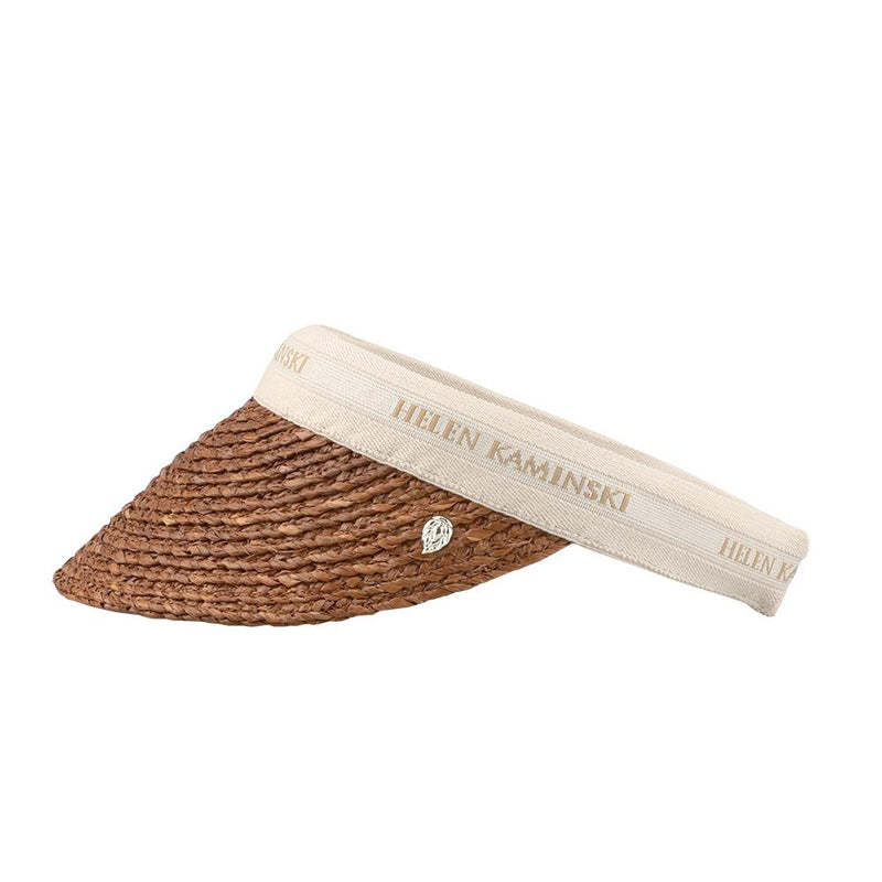 HELEN KAMINSKI Nutshell Natural Logo Bianca 8 Visor Cap