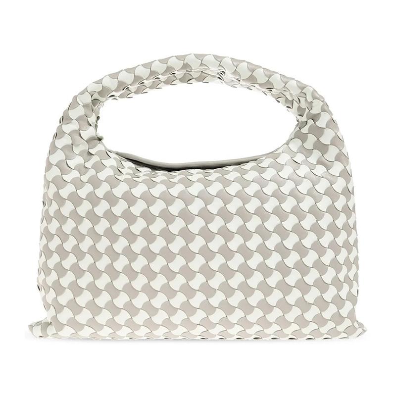 Bottega Veneta Grey Leather Hop Small Tote Bag