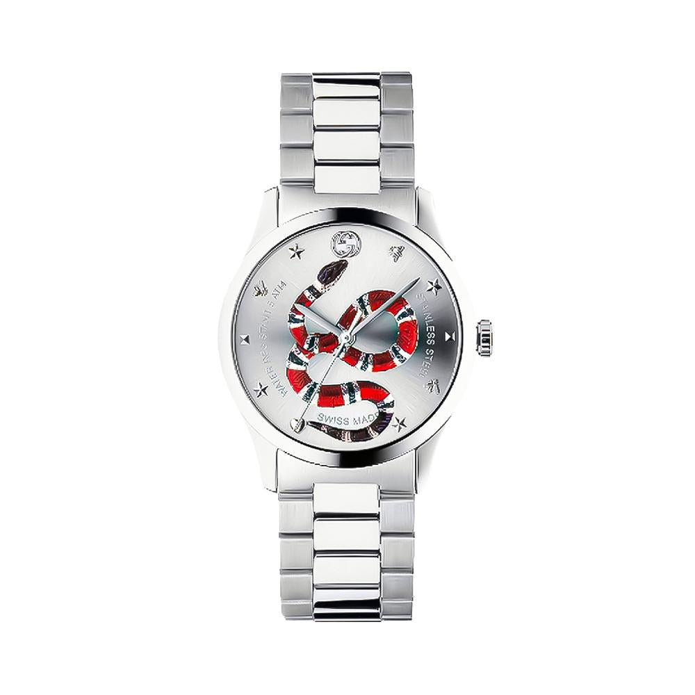 GUCCI Timeless Men’s Quartz Stainless Steel Watch 38mm YA1264076 G