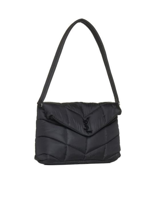 Saint Laurent Logo Puffer Nylon Messenger Bag 733630 FAB27 1000
