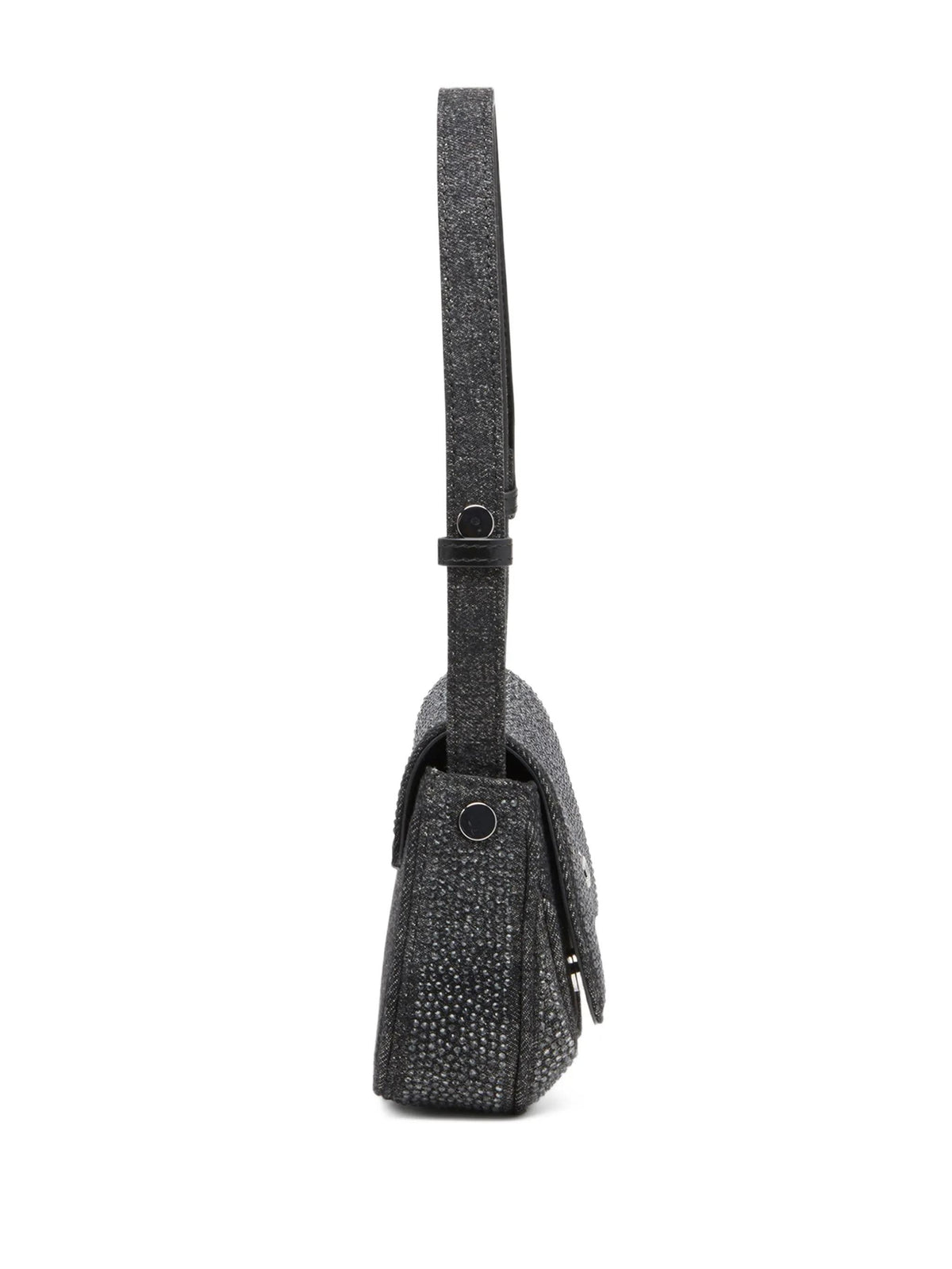 DIESEL Black Leather Shoulder Bag