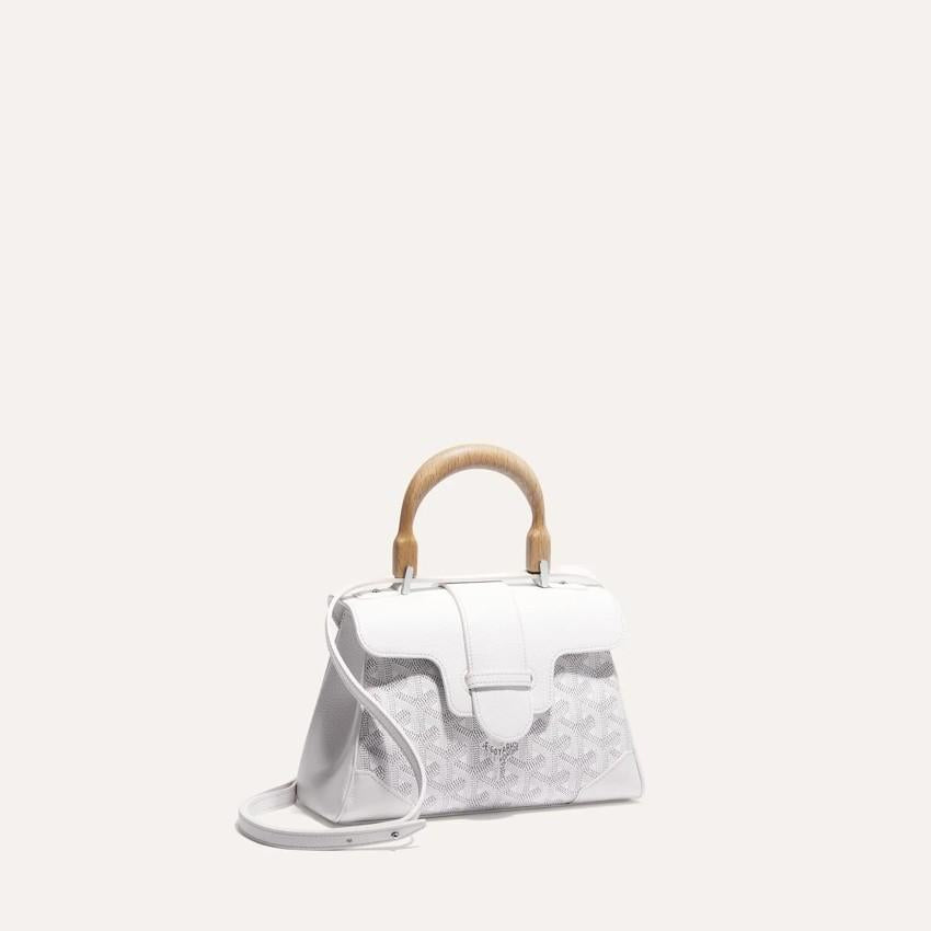 GOYARD Women’s Soft Saigon Mini Tote Bag White SAIGONMINTY50 CL50 P