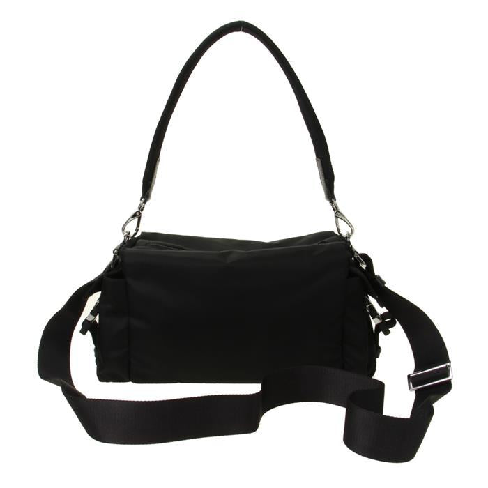 PRADA Explore Re-Nylon and Leather Crossbody Bag Black
