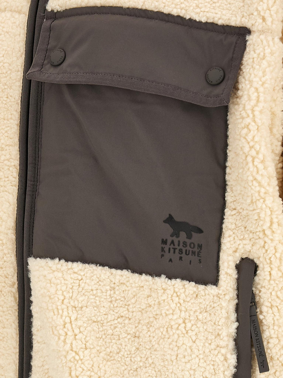 Maison Kitsune Fleece Zip Jacket Men’s Black