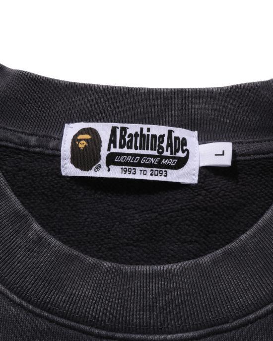 BAPE Charcoal Long Sleeve Sweatshirt 0ZXSWM308131 PCCX