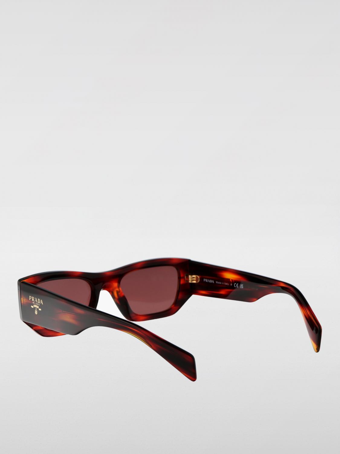 PRADA Black Acetate Cat-Eye Sunglasses