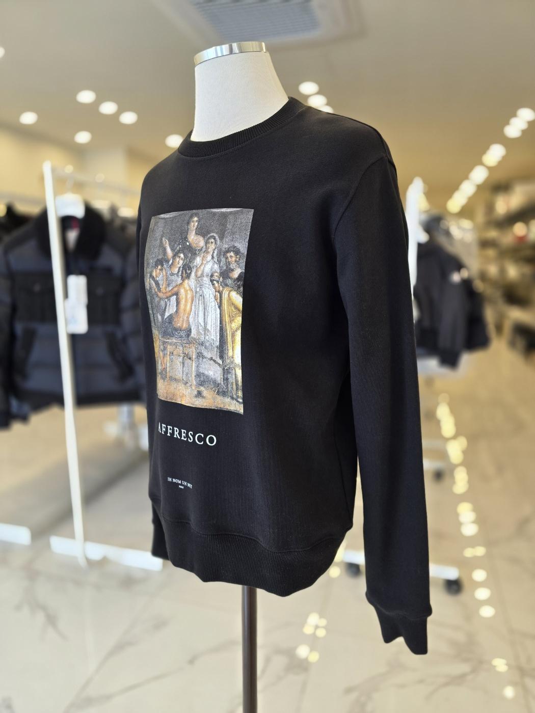 IH NOM UH NIT Black Admeto Crewneck Sweatshirt Men NUW18226 009