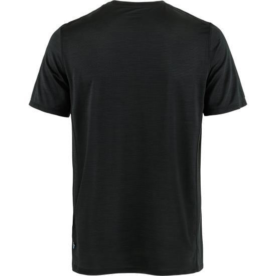 Fjallraven Short Sleeve T-Shirt Mens 12600257550 BLACK DOM