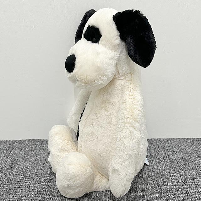 jELLYCAT Bashful Lopperty Black Cream Puppy Huge Plush Keyring