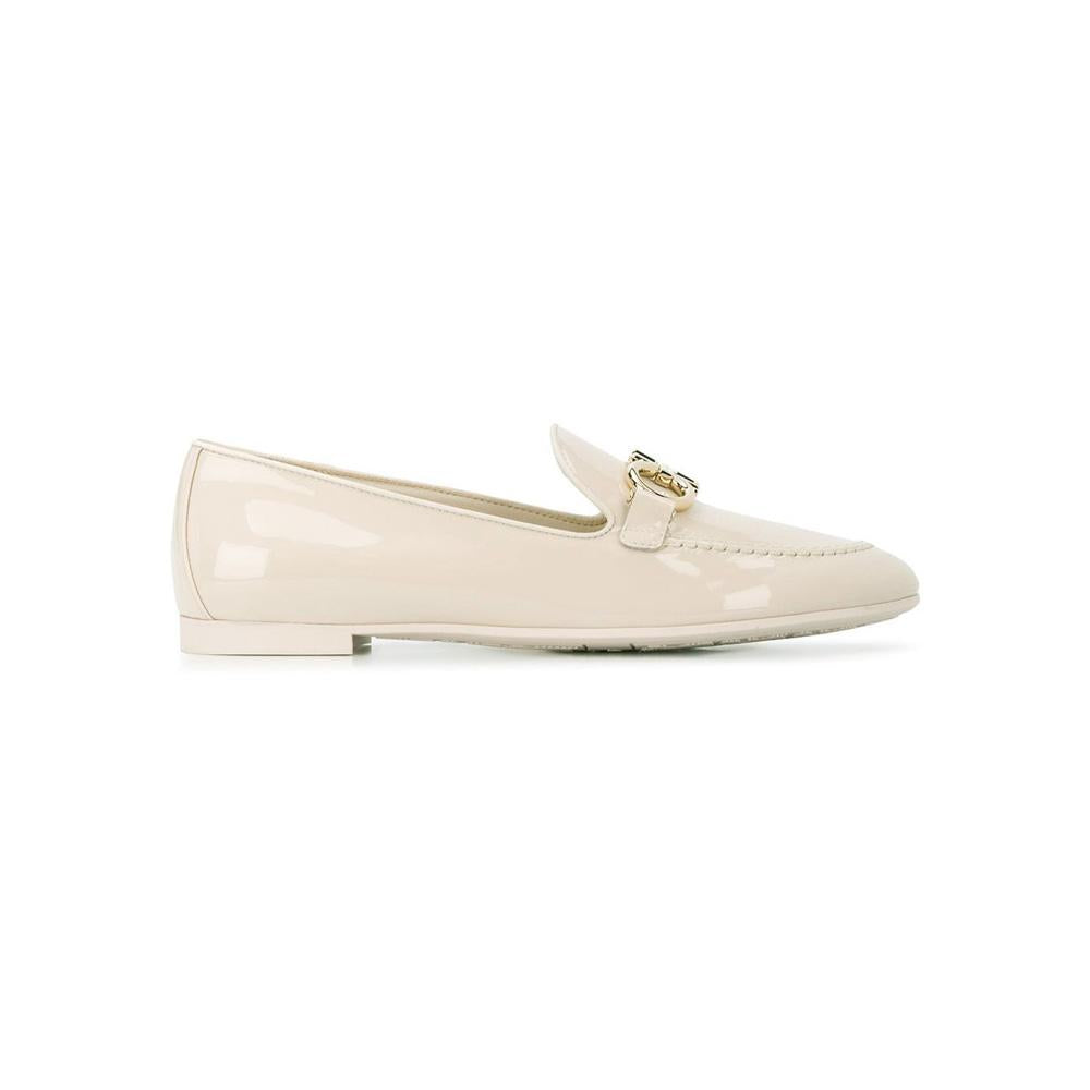 Ferragamo Trifoglio Leather Loafers Women’s Flat Shoes 0727757