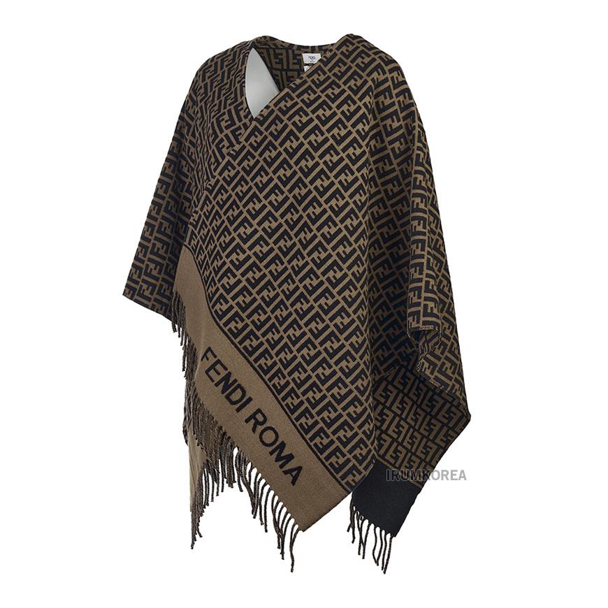 FENDI Women’s Wool Cashmere Poncho Black