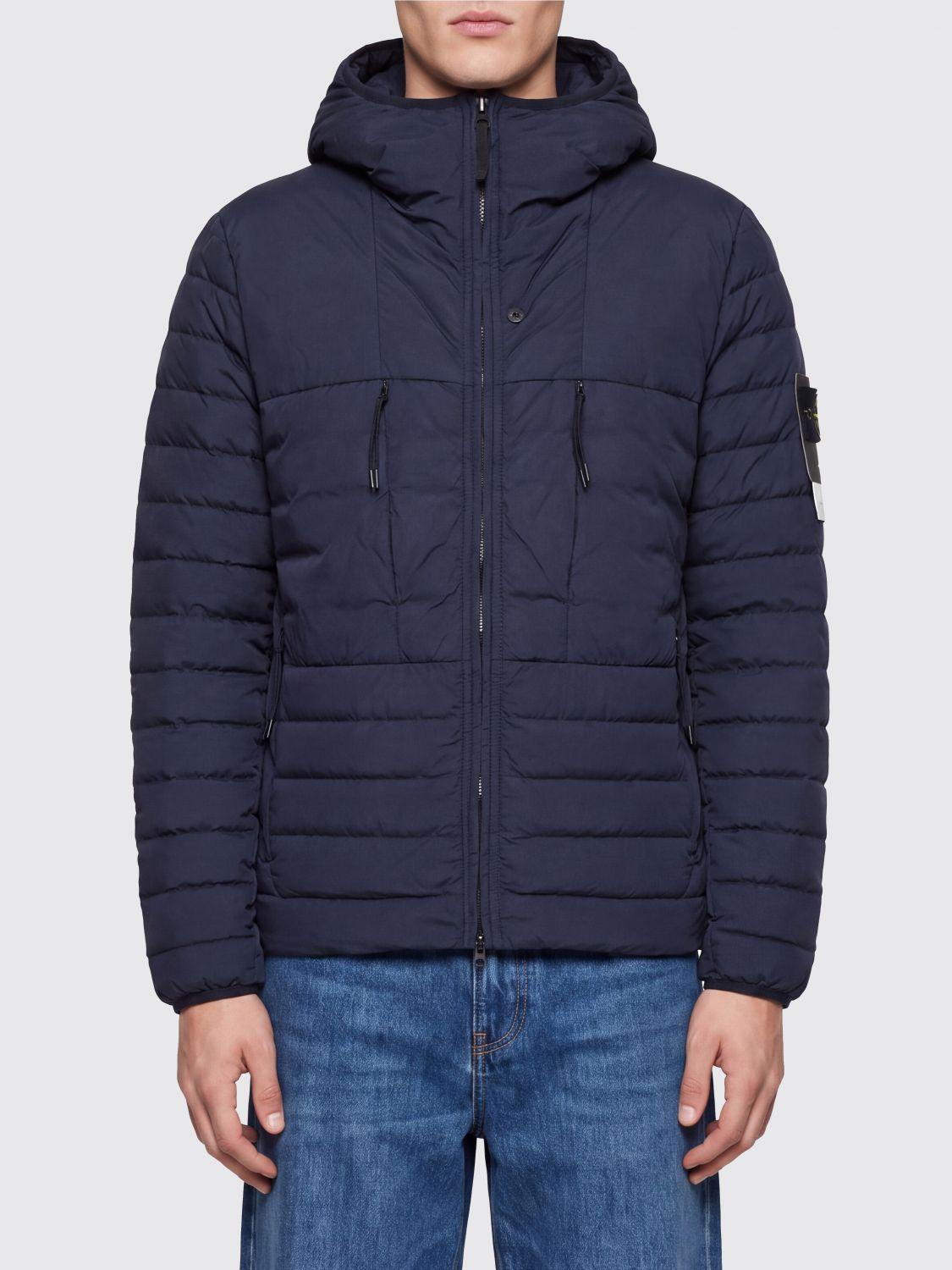 STONE ISLAND Black Down Puffer Jacket