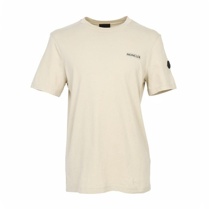 Moncler Men’s Short Sleeve T-Shirt White Cotton Tee