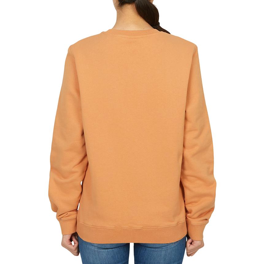 Maison Kitsune Fox Head Logo Womens Sweatshirt Ivory Cotton LW00302 KM0001 0131
