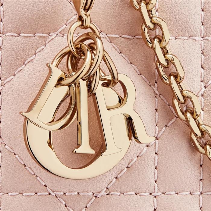 DIOR Lady Dior Call in Dior Phone Holder Shoulder Bag Pink