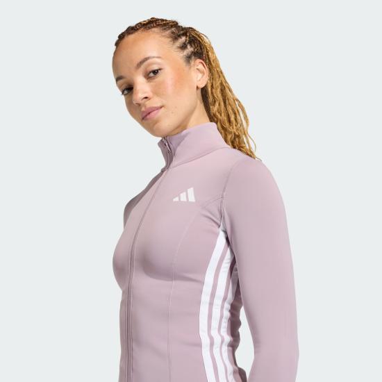 Adidas Women’s Lightweight Track Jacket KD9237 Preloved Fig White DOM