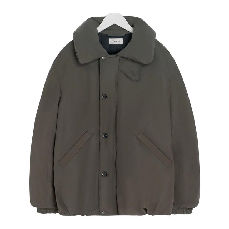 Lemaire Men’s Puffer Blouson Down Jacket Brown
