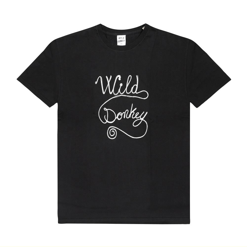 Wild Donkey Black TCHAIN Logo Short Sleeve T-Shirt