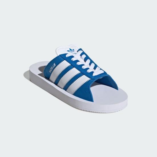 Adidas Mule Slide Sandals for Men JQ7425 Blue Bird Cloud White DOM