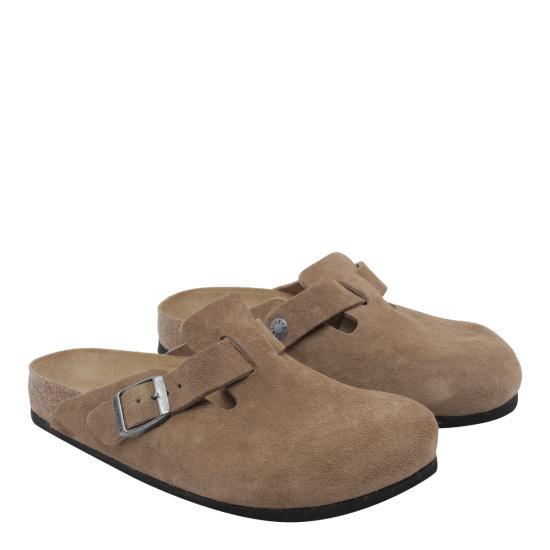 Birkenstock Dark Tea Suede Mule Slippers