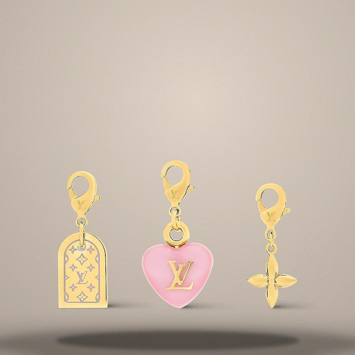 Louis Vuitton LV Charm Bag Charm Gold Metal Keyring M03002