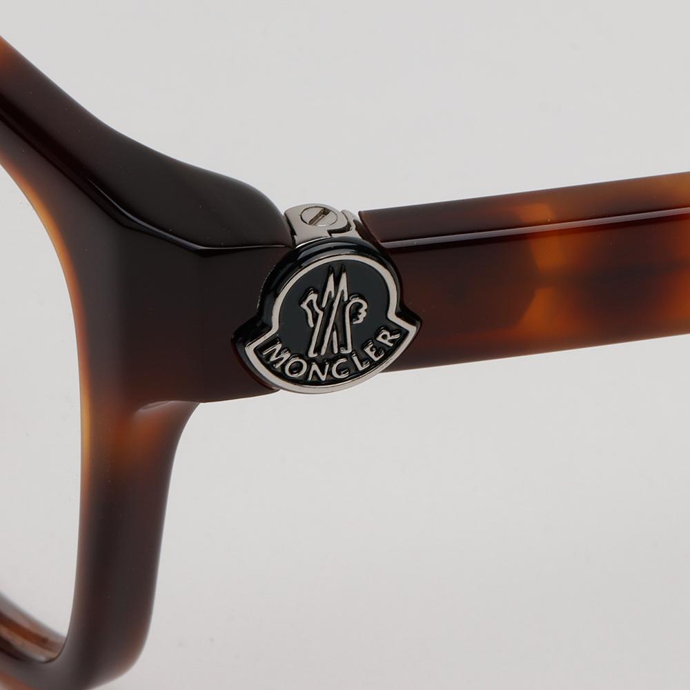 Moncler Tortoise Square Acetate Eyeglass Frames Asian Fit ML5191D 052