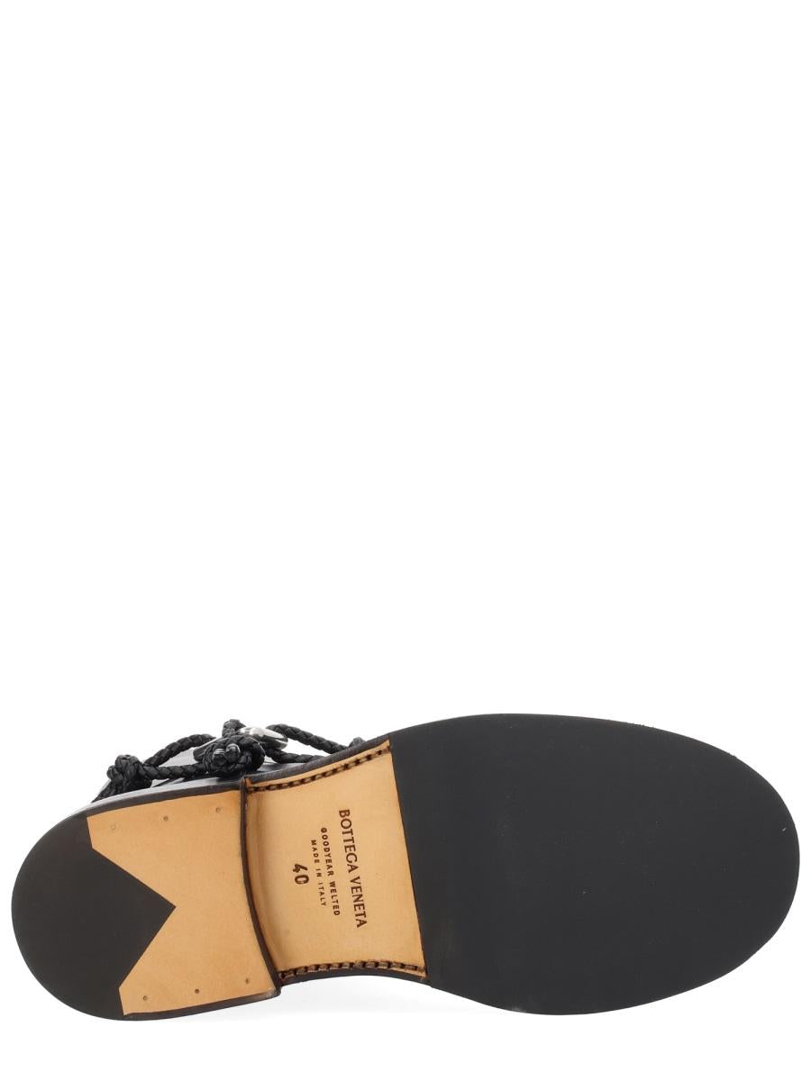 Bottega Veneta Black Leather Ankle Boots