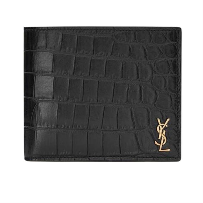 Saint Laurent Mini Cassandre East-West Wallet for Men 607727DZEDW1000
