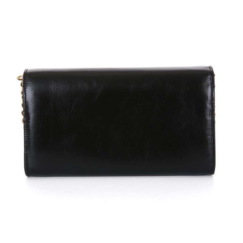Chloe Shiny Leather Iconic Chain Crossbody Bag 25SP485O16 001