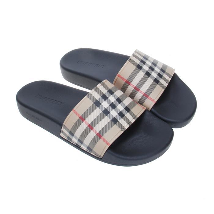 BURBERRY Vintage Check Slide Sandals Slippers
