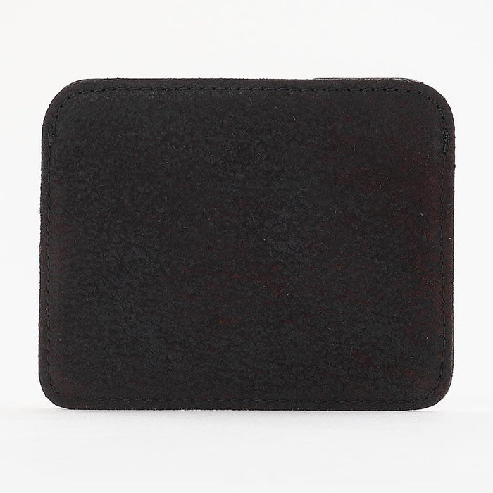 Vivienne Westwood Unisex Half Moon Flat Card Holder Black Leather