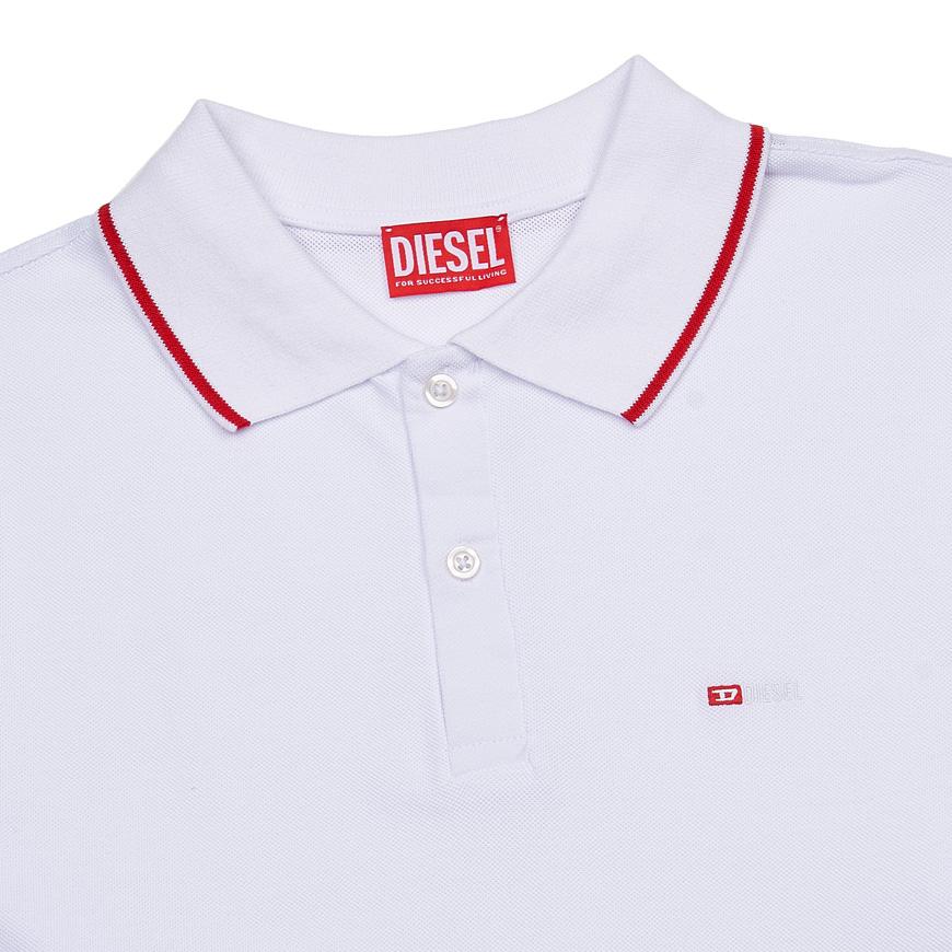DIESEL Men’s Short Sleeve Polo T-Shirt A15033 0JMAD 100