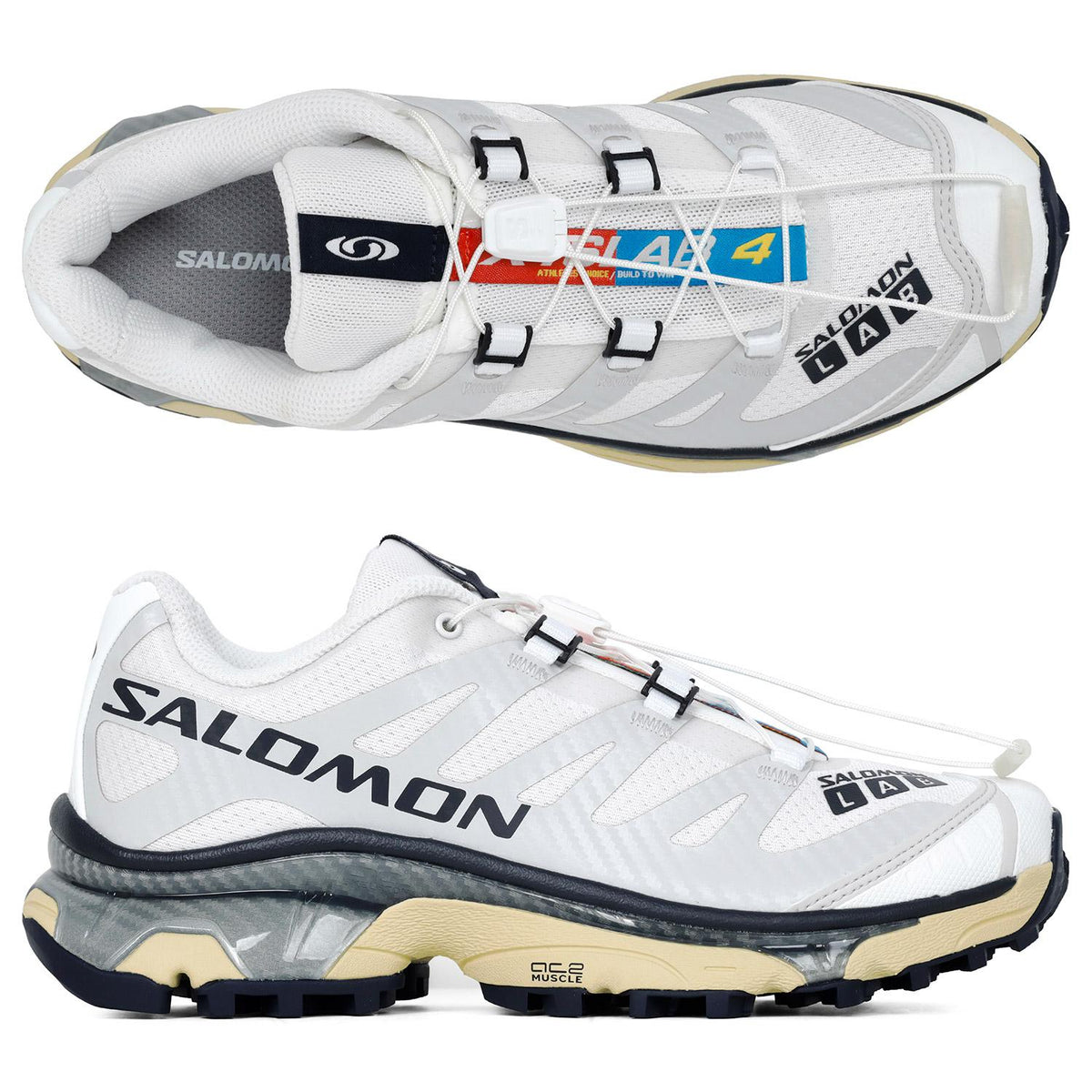 SALOMON White Lunar Rock Night Sky XT-4 OG Low-Top Sneakers L 49187100