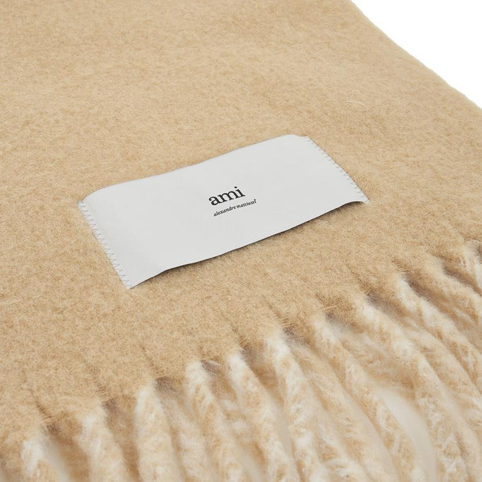 AMI Unisex Fringe Label Scarf USF426 AW0057 255