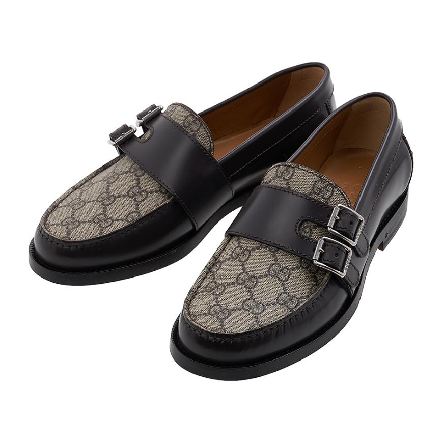 GUCCI Men’s GG Buckle Loafers 762312 17X30 2143