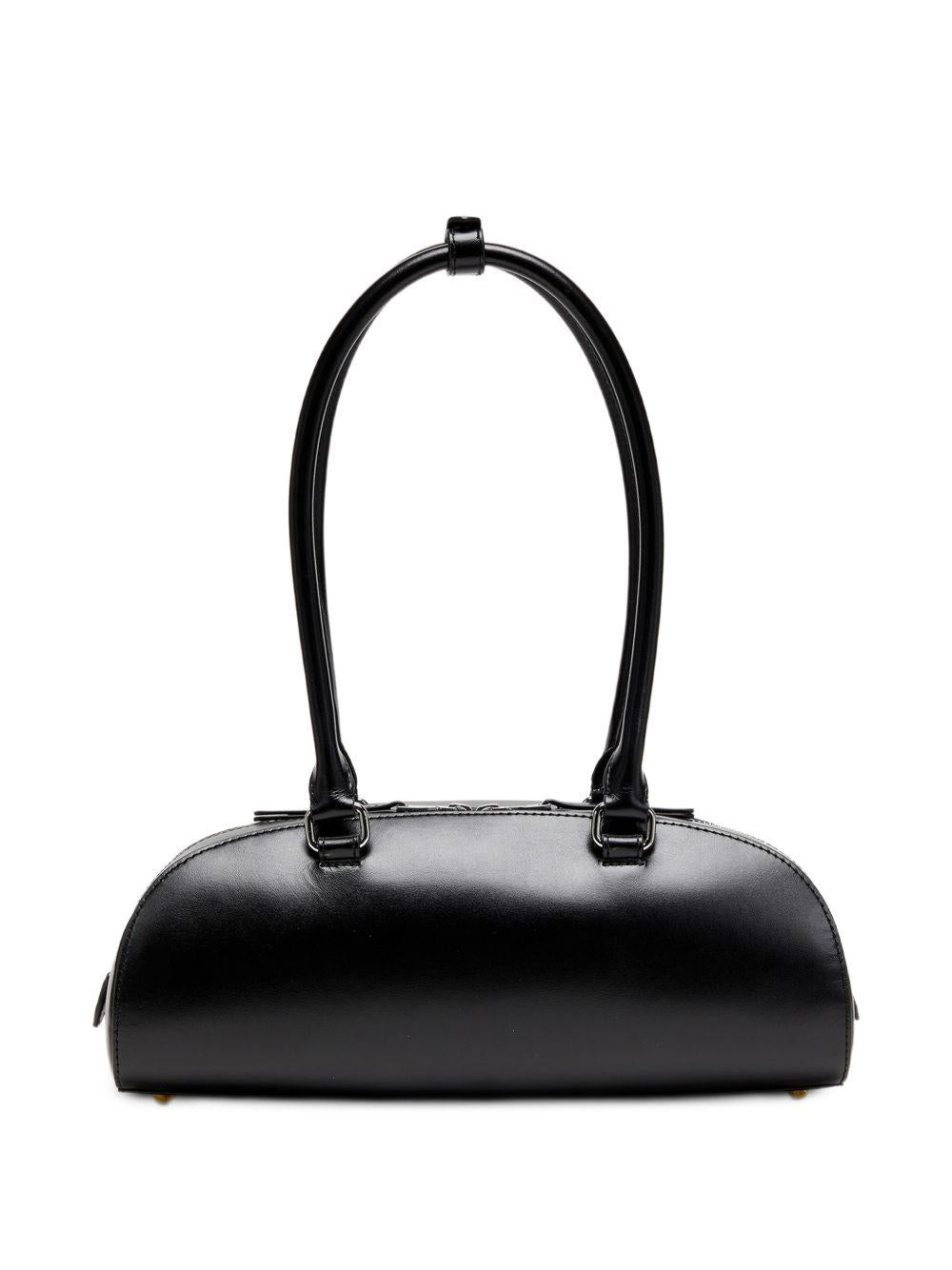 DIESEL Black Leather Shoulder Bag