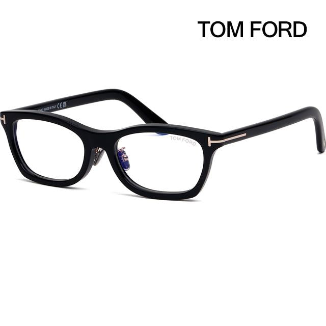 TOM FORD Unisex Blue Light Blocking Acetate Square Eyeglass Frames TF6074 DB 001