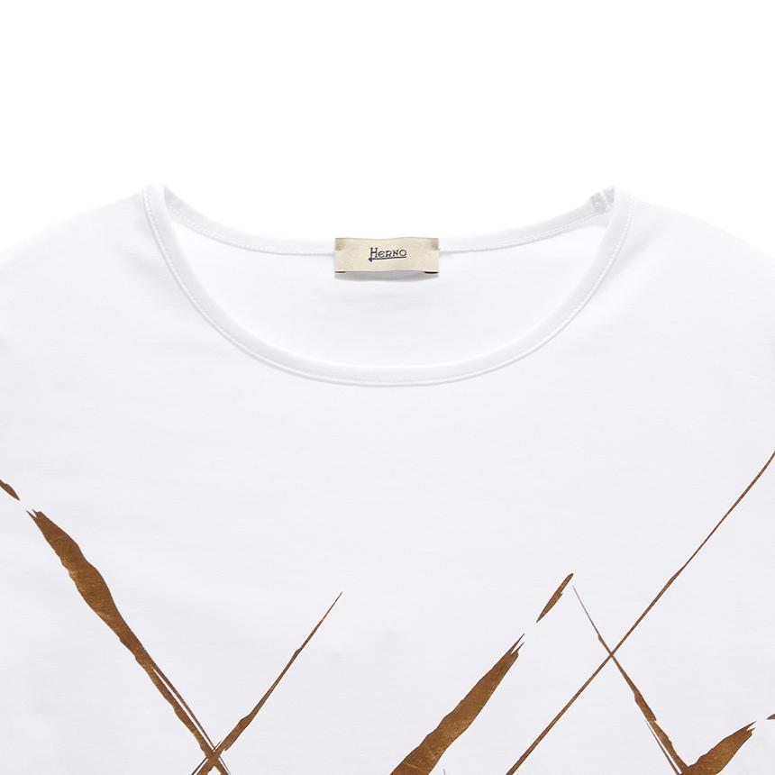 Herno Women’s Short Sleeve T-Shirt JG000277D 52009 1081