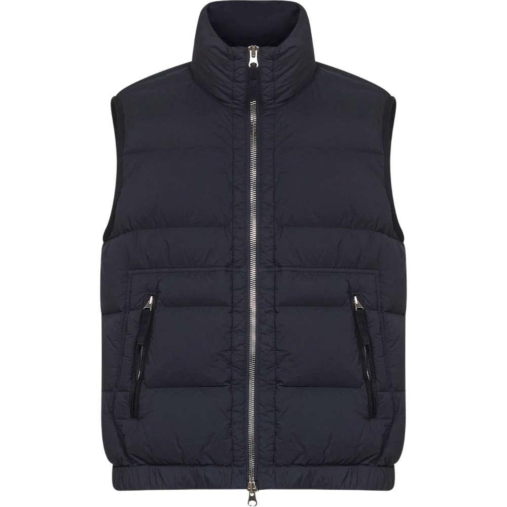 STONE ISLAND Seamless Tunnel Nylon Black Down Puffer Vest