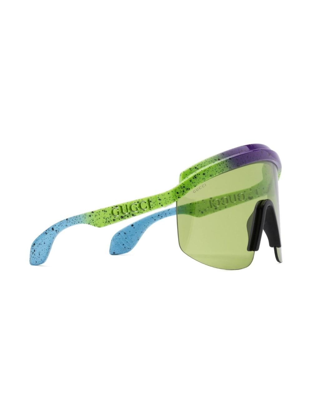 GUCCI Black Acetate Square Sunglasses for Women
