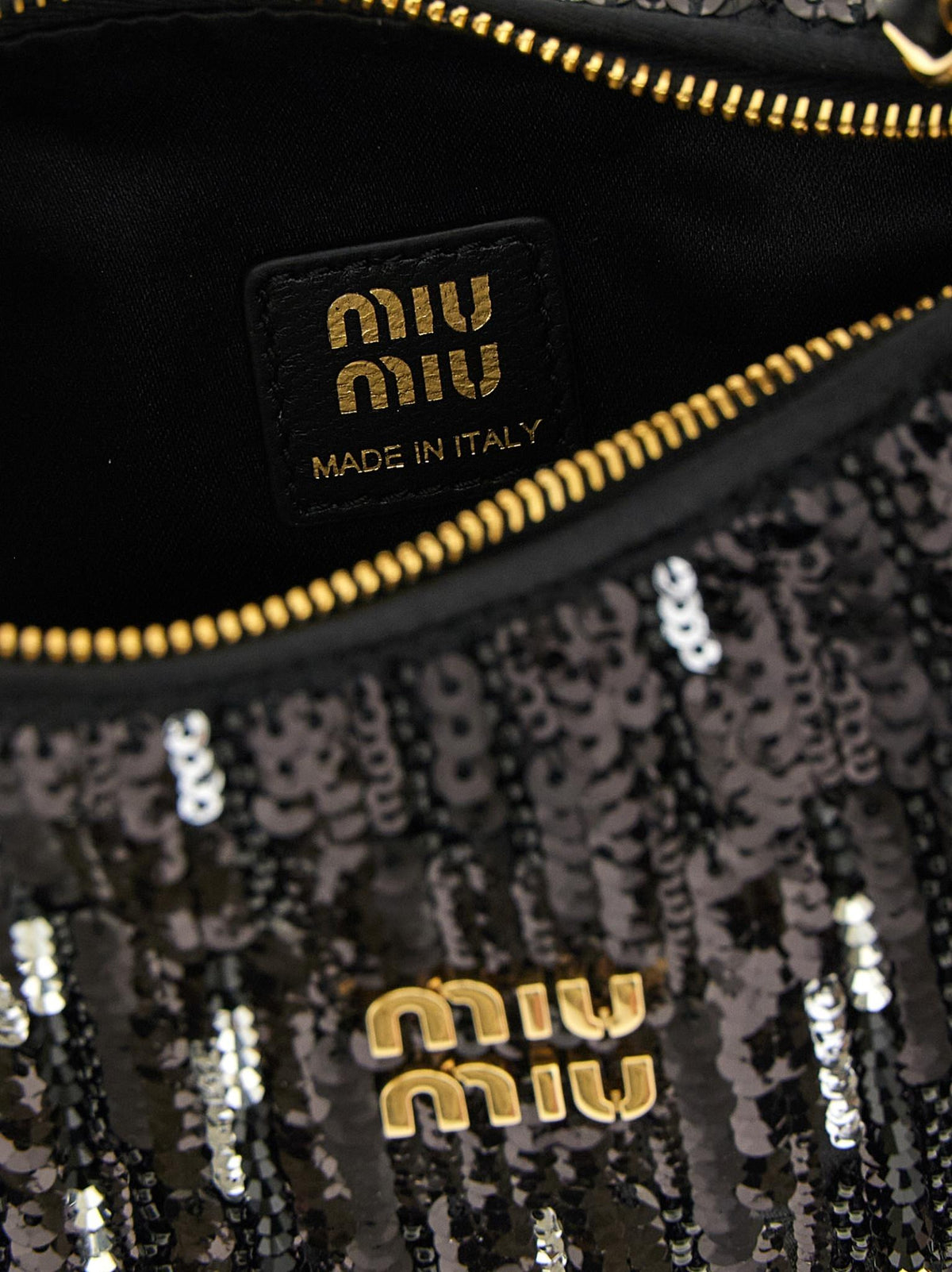 Miu Miu Leather Tote Bag Black